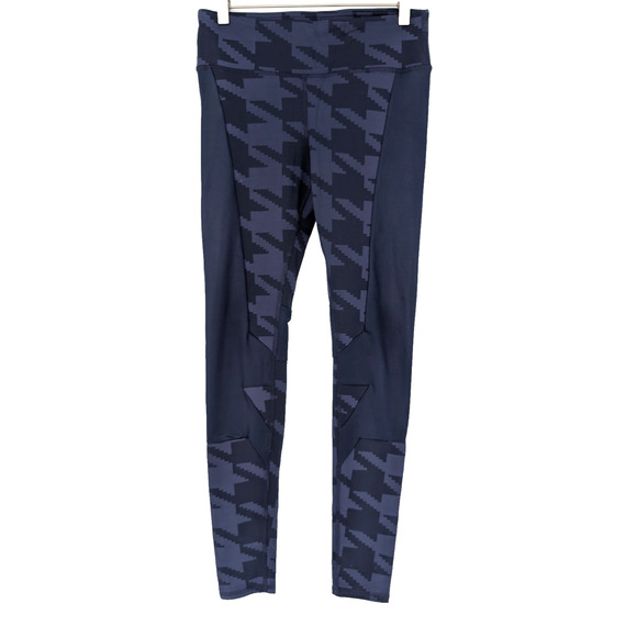 Alo Yoga Navy Houndstooth Accelerate Legging Athletic Athleisure Gym Leggings MD - Picture 1 of 8